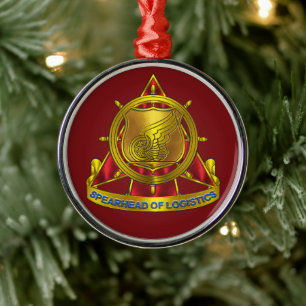 Transportcorps metalen ornament