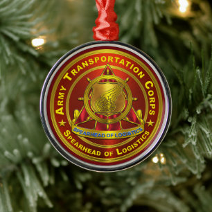 Transportcorps metalen ornament