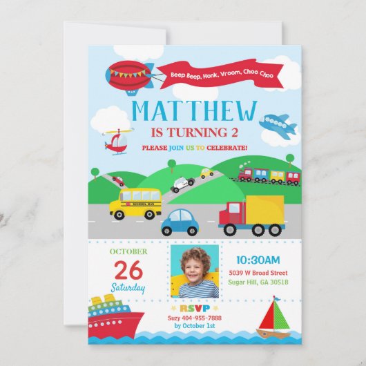 Transportdag Fotonodigjongen Kaart (Voorkant)