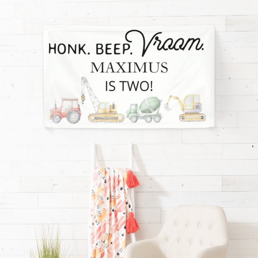 Transportdag, jongen, Voertuigen van zaterdag Spandoek (Insitu)