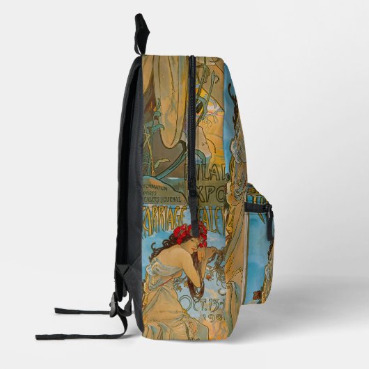 Transportdealers door Alphonse Mucha (1902) Bedrukte Rugzak (Links)