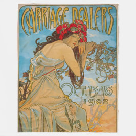 Transportdealers door Alphonse Mucha (1902) Fleece Deken