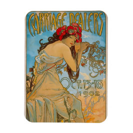 Transportdealers door Alphonse Mucha (1902) Magneet