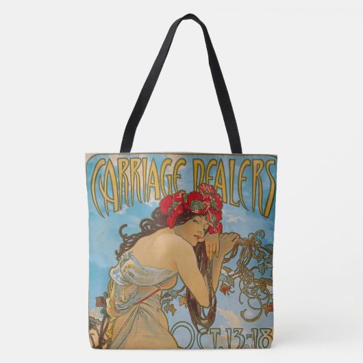 Transportdealers door Alphonse Mucha (1902) Tote Bag (Voorkant)