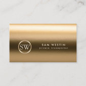 Transporter Automotive Services Goud Monogram Visitekaartje (Voorkant)