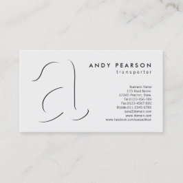 Transporter AutomotiveServices Schaduw BoldMonogra Visitekaartje