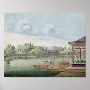 Transportiecertificaten voor thee (m/v papier) poster