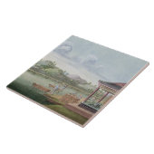 Transportiecertificaten voor thee (m/v papier) tegeltje (Zijkant)