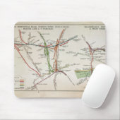 Transportkaart van Londen, c.1915 Muismat (Met muis)