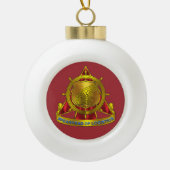 Transportkorps Keramische Bal Ornament (Voorkant)