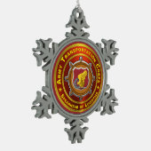 Transportkorps Tin Sneeuwvlok Ornament (Links)