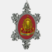 Transportkorps Tin Sneeuwvlok Ornament (Links)