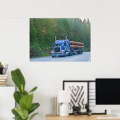 Transportkunst voor staalconstructiepijp poster (Thuiskantoor)