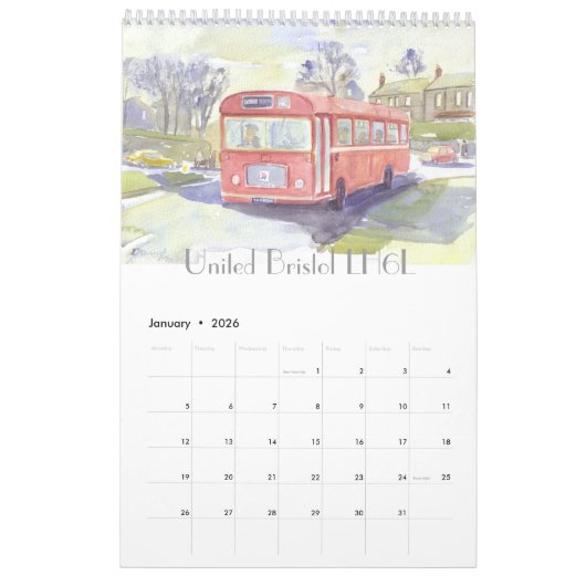 Transportkunstkalender Kalender (Jan 2026)
