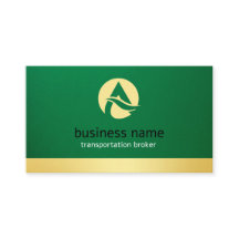 Transportmakelaar visitekaartjes Green & Gold