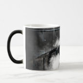 Transportnacht bij stoomtreinen magische mok (Links)