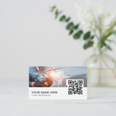 Transportplanner QR Code Visitekaartje (Staand voorkant)