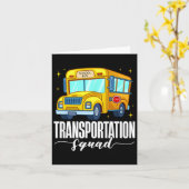 Transportteam eerste schooldag Bus Welkom  Kaart (Gele Bloem)