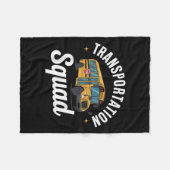 Transportteam Terug naar school Buschauffeur Monit Fleece Deken (Voorkant (Horizontaal))