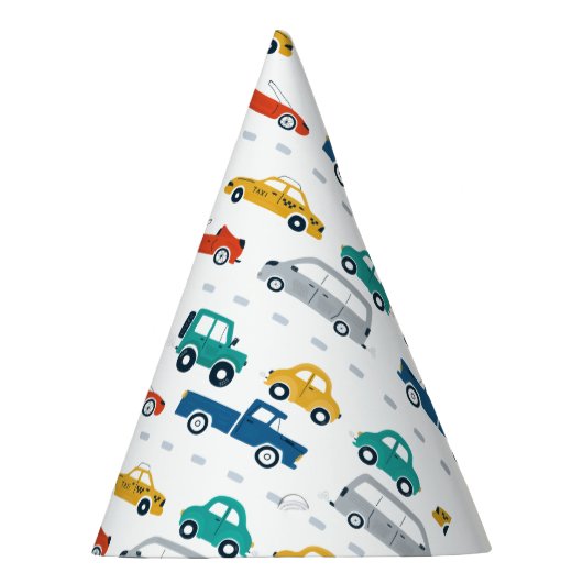 Transportthema Birthday Feesthoedjes (Rechts)