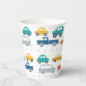 Transportthema Birthday Papieren Bekers (Links)