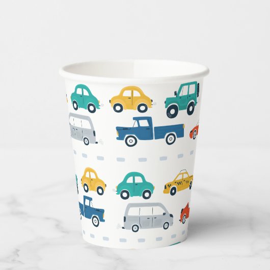 Transportthema Birthday Papieren Bekers (Links)