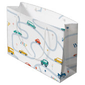 Transportthema Birthday Wrapping Paper Large Groot Cadeauzakje (Achterkant Gekanteld)