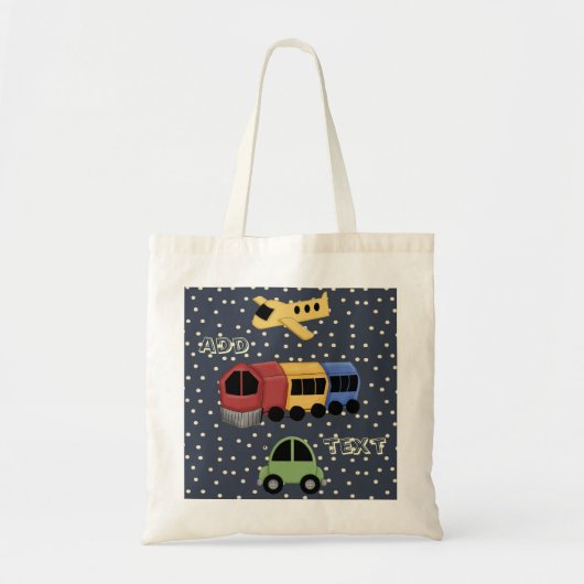 Transportthema Canvas tas voor treinwagons (Voorkant)