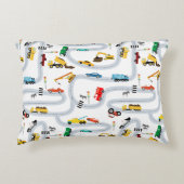 Transportvoertuigen Auto's Vrachtwagens Road Boys Accent Kussen (Voorkant)