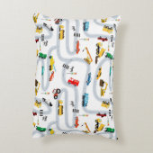 Transportvoertuigen Auto's Vrachtwagens Road Boys Accent Kussen (Achterkant (Verticaal))