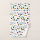 Transportvoertuigen Auto's Vrachtwagens Road Boys Bad Handdoek (Handdoek)