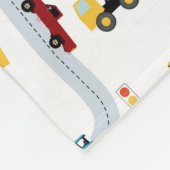 Transportvoertuigen Auto's Vrachtwagens Road Boys Fleece Deken (Hoek)