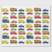 Transportvoertuigen: Kinderen Cadeaupapier (Vlak)