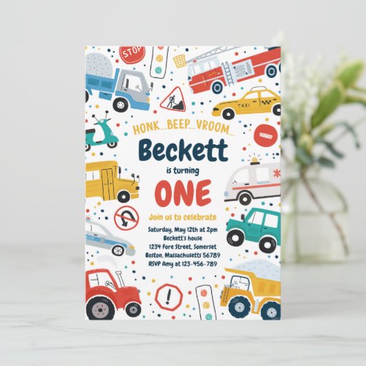 Transportvrachtwagens met opschriften als autobus  kaart (Staand voorkant)