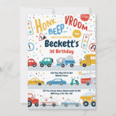 Transportvrachtwagens met opschriften als autobus  kaart (Voorkant)