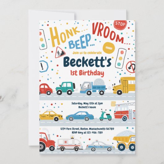 Transportvrachtwagens met opschriften als autobus  kaart (Voorkant)