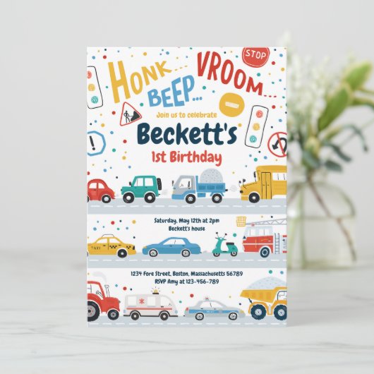 Transportvrachtwagens met opschriften als autobus  kaart (Staand voorkant)