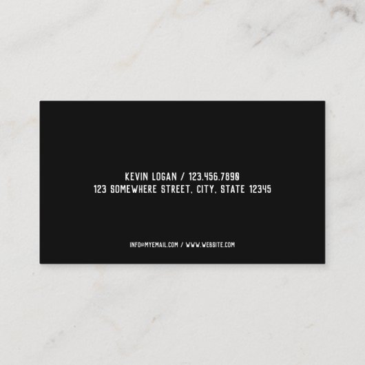 transportwagen visitekaartje (Achterkant)