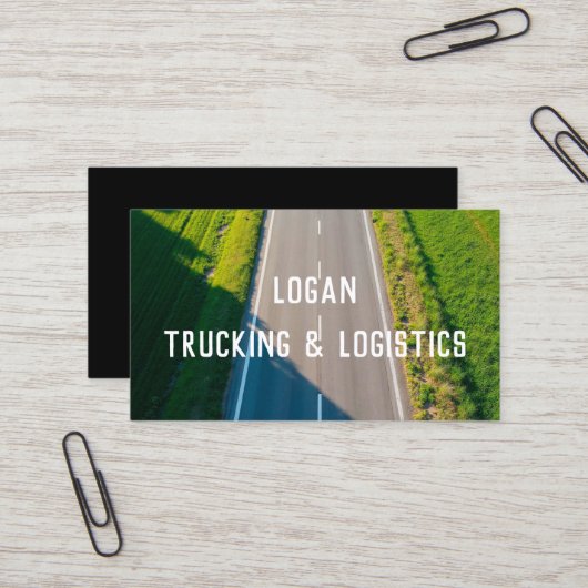 transportwagen visitekaartje (Voorkant / Achterkant in situ)