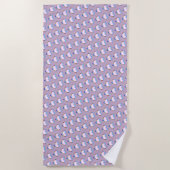 TransPride Heart Pattern Beach Towel Strandlaken (Voorkant)