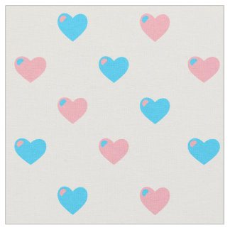 Transpride Hearts Fabric Stof