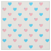Transpride Hearts Fabric Stof (Swatch)