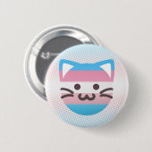 transpride kattenknop ronde button 5,7 cm (Voorkant /achterkant)