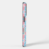 Transpride kleuren / roze spiegelbloempatroon Ca Case-Mate iPhone Case (Achterkant / Rechts)