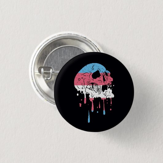 Transpride schedel uitlijnen Lgbt Commun Ronde Button 3,2 Cm (Voorkant /achterkant)