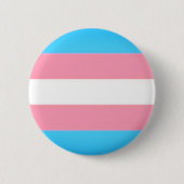 Transpride vlag Button (blauw/roze/wit) (Voorkant)