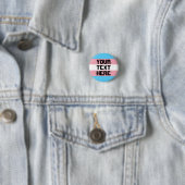 Transpride vlag met tekst ronde button 3,2 cm (In situ)