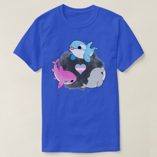 Transpridedieren T-shirt (Design voorkant)