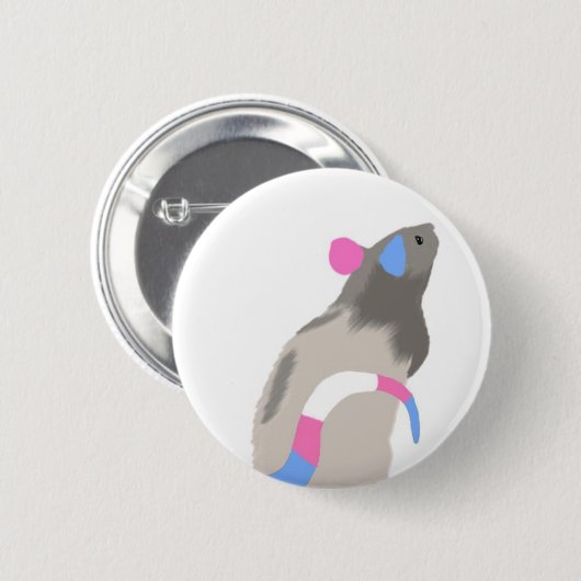 Transrat knop ronde button 5,7 cm (Voorkant /achterkant)