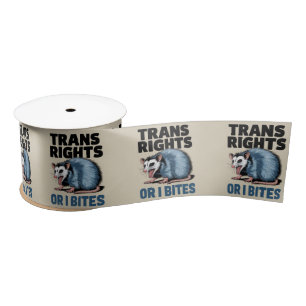 Transrechten Of Ik Bijt Homofiel Grappig Lgbtq Pri Satijnen Lint